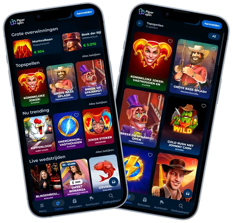 Casino PiperSpin Mobiel Gebruik
