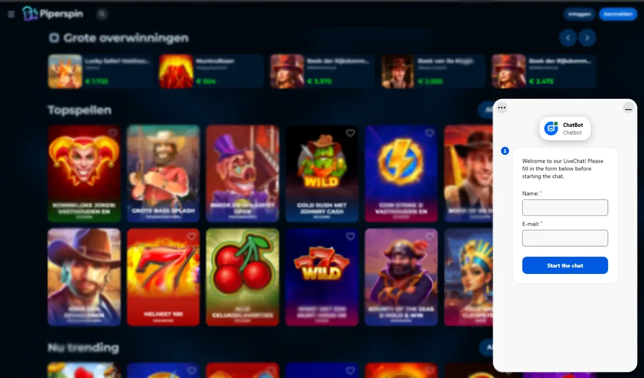 Casino PiperSpin Klantenservice